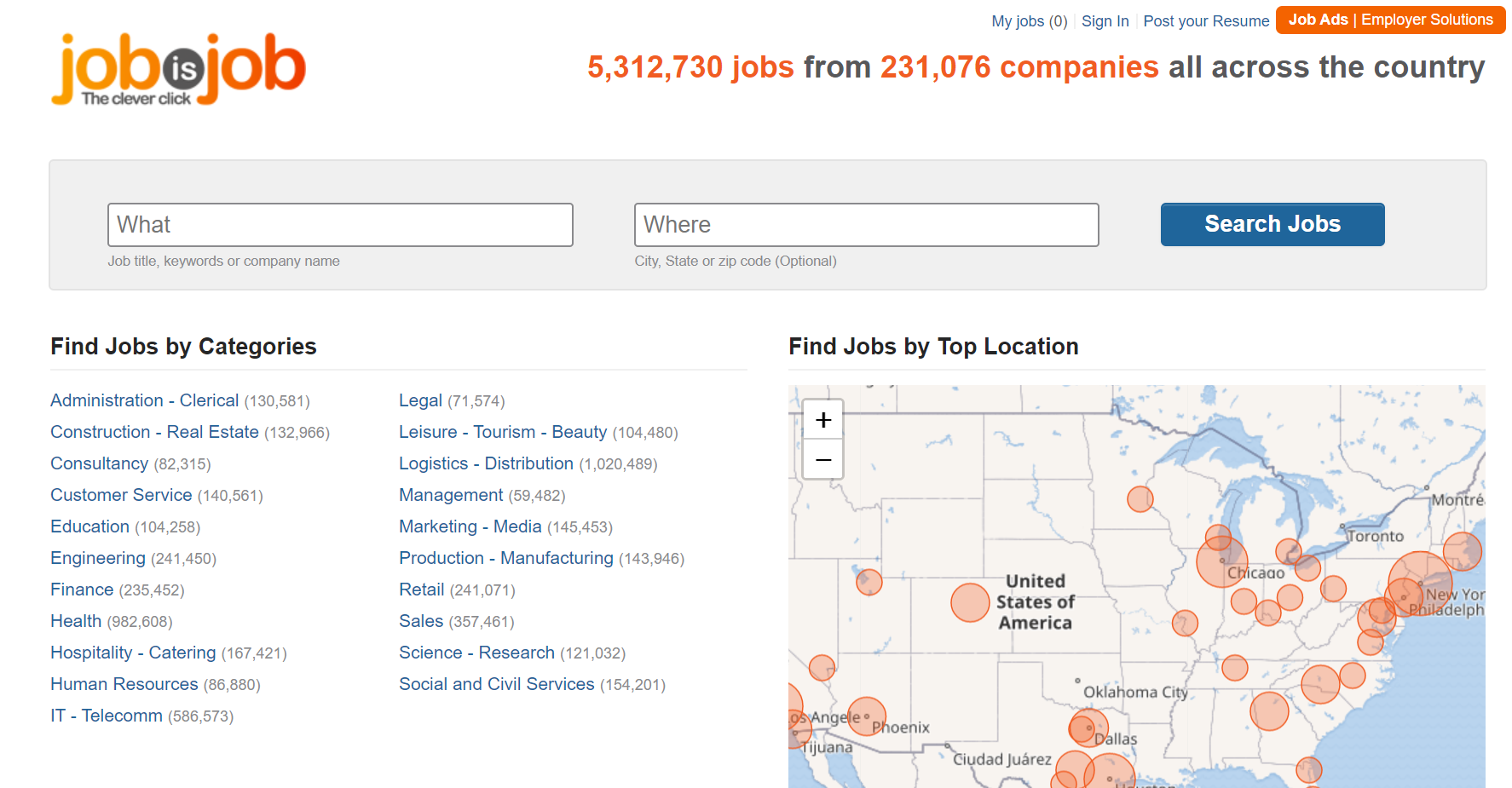 jobisjob job search