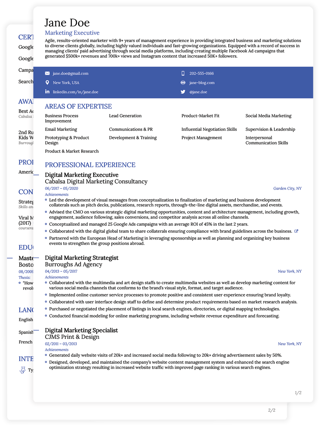 Simple CV Template