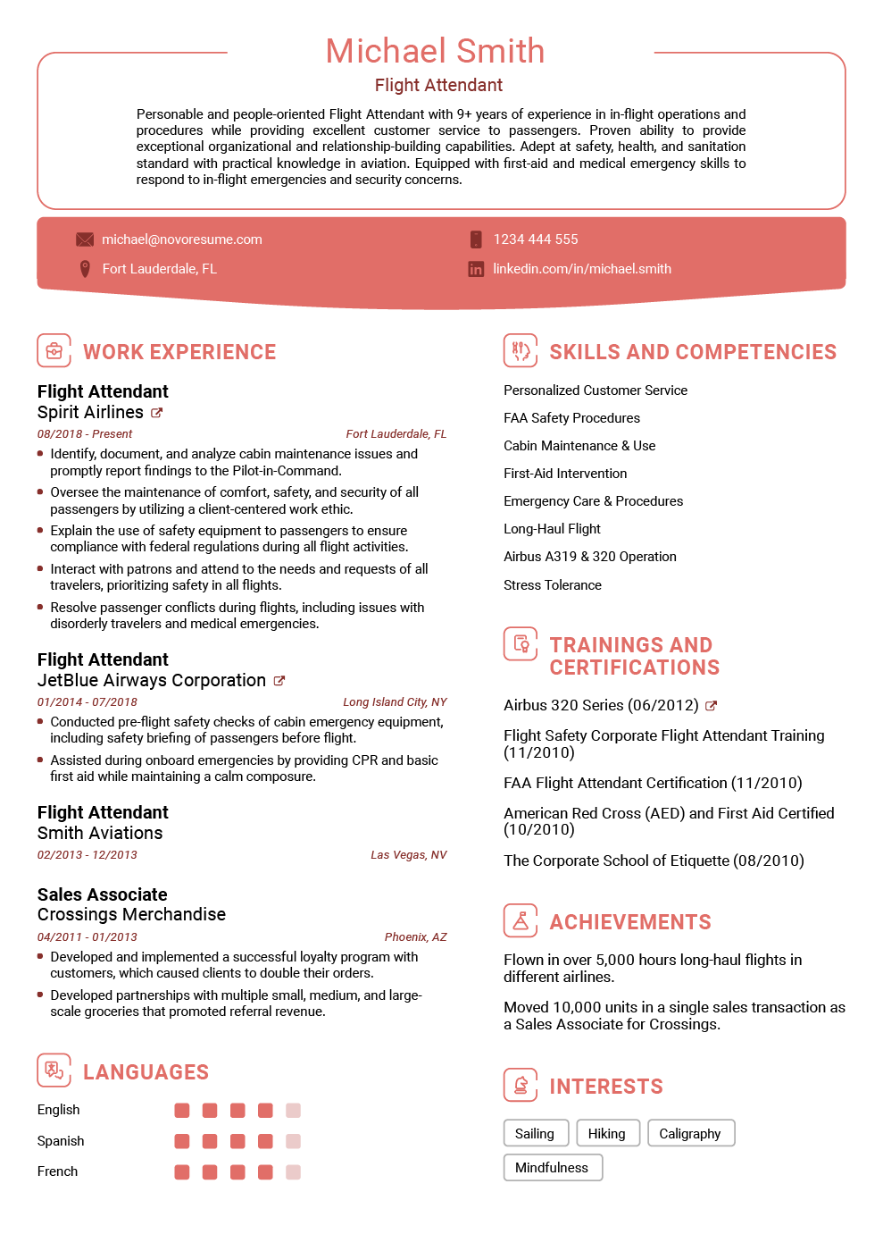 traditional resume example
