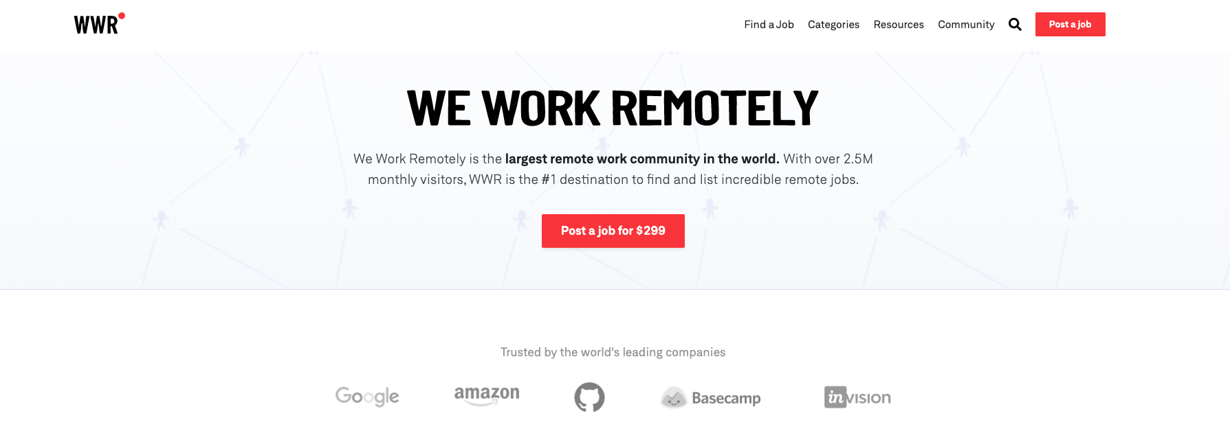 weworkremotely job search